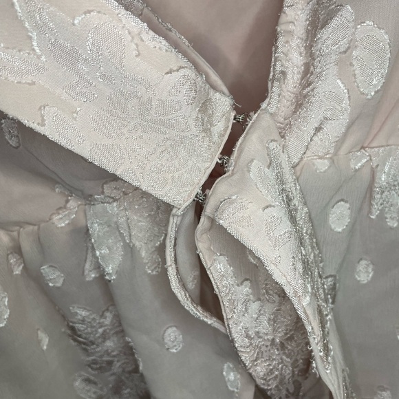 Francesca’s Christina Jacquard Tie Front Blouse - Picture 11 of 13